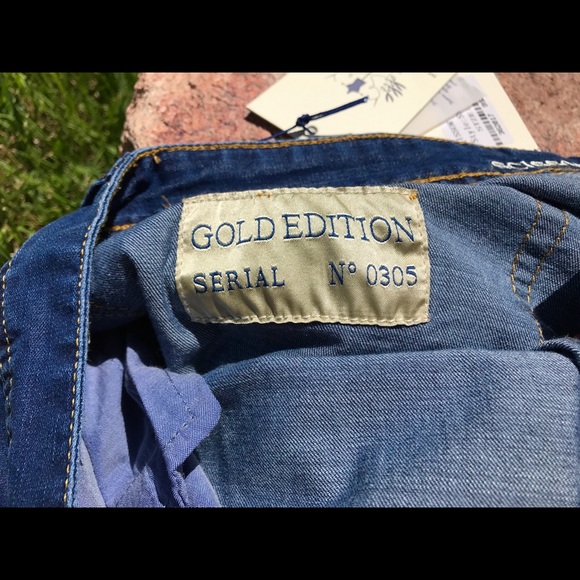 Scissor Scriptor Jeans Gold Edition Limited Sz 34 - Picture 8 of 8